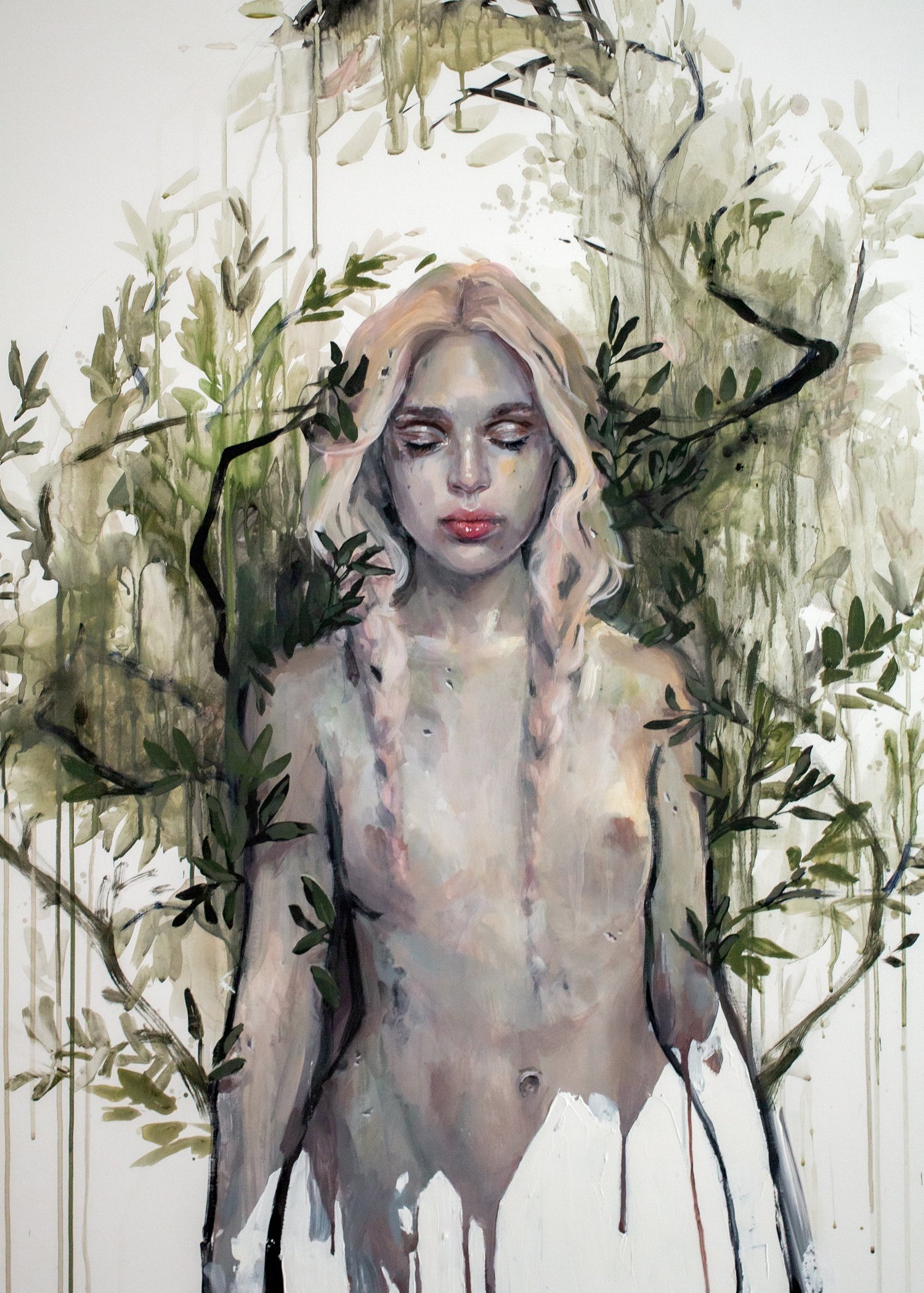 Agnes-Cecile rising nymph (80x120 cm)