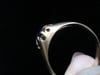 VICTORIAN 18CT OLD CUT  NATURAL SAPPHIRE GYPSY RING
