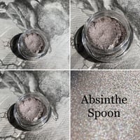 Absinthe Spoon - Pewter Silver Metallic Eyeshadow - Vegan Makeup Goth Gothic