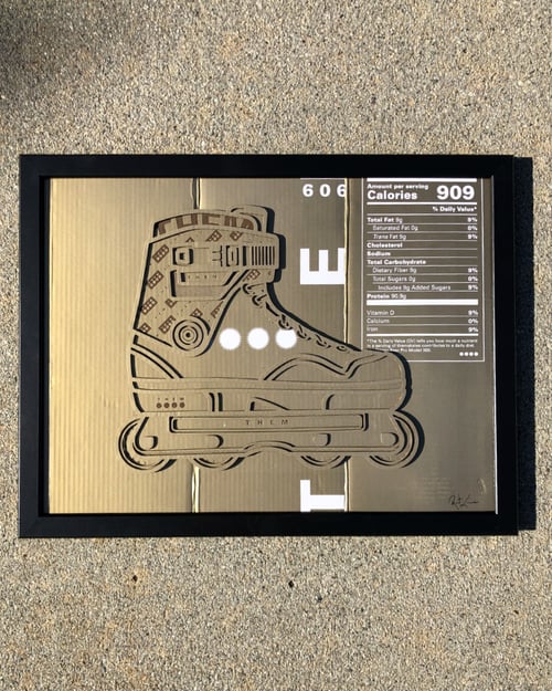 Image of Them Skates "909 Gold" Laser Cut & Engraved Skate Box