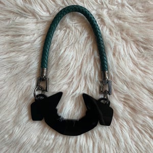 Image of SOLD OUT  “Hairy Fingers" Emerald Green Rope Necklace