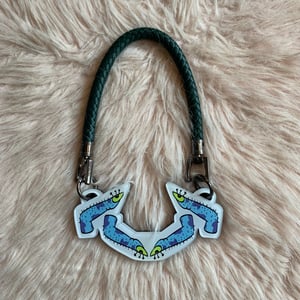 Image of SOLD OUT  “Hairy Fingers" Emerald Green Rope Necklace