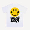 TODAYS RIOT SMILEY T-SHIRT (WHITE) 