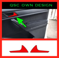 X2 Vw Caddy Mk4 Facelift Interior Handle Overlay Stickers 