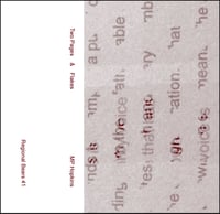 MP Hopkins - Two Pages & Flakes CS