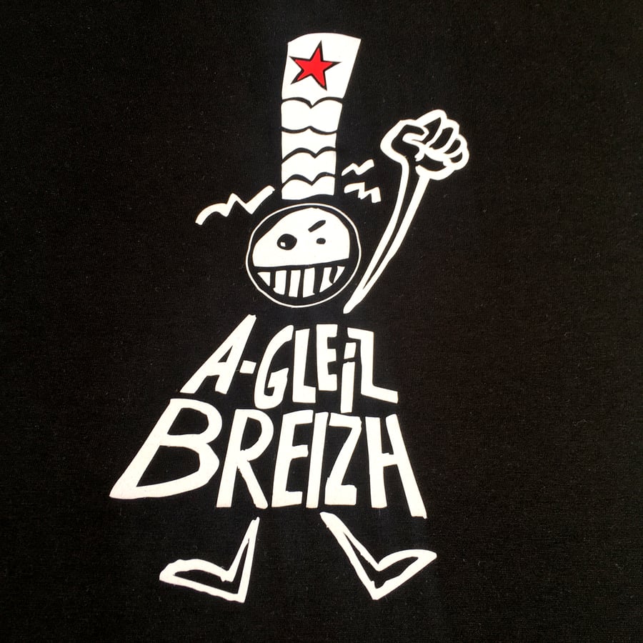 Image of T-shirt "A-gleiz Breizh" noir Bio & Équitable