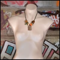 Image 1 of Buddhist ceramic pendant lecklace #3