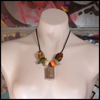 Image 2 of Buddhist ceramic pendant lecklace #3