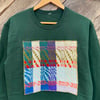 Wavy Leaves Sweatshirt - Forest Green