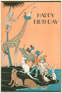 Marooned Circus Birthday Card