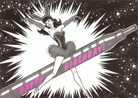 Show Girl Birthday Card
