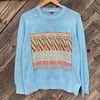 Wavy Leaves Sweater - Sky Blue