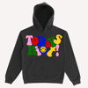 TODAYS RIOT RAINBOW HOODIE (BLACK) 