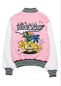 Image 2 of Pink Varsity Jacket 