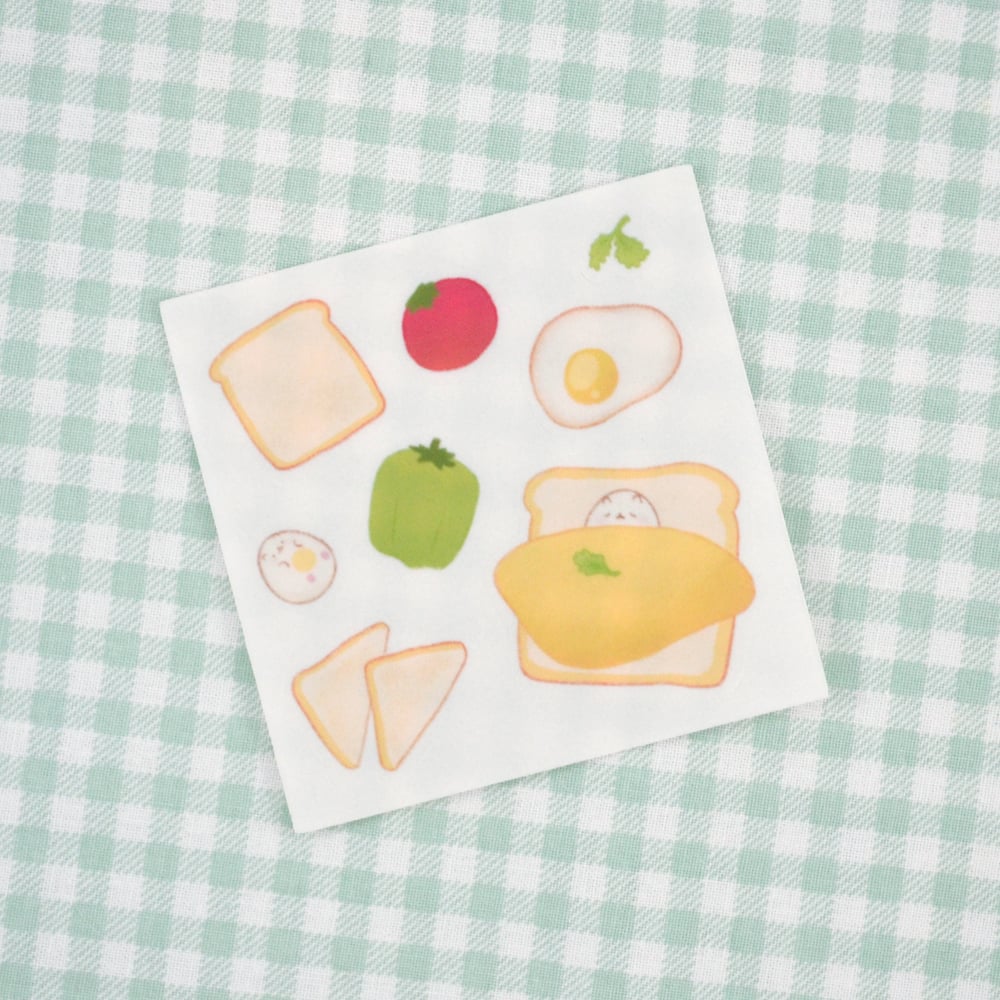 Sunny Breakfast Letter Set + Optional Washi Tape
