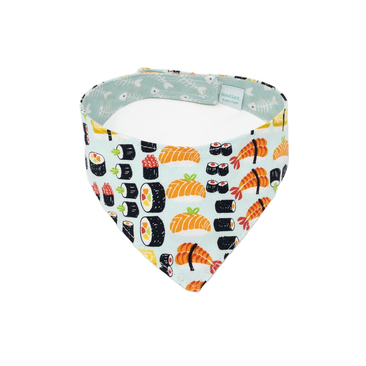 Sushi Cat Velcro Cat Bandana GLHF Everyone