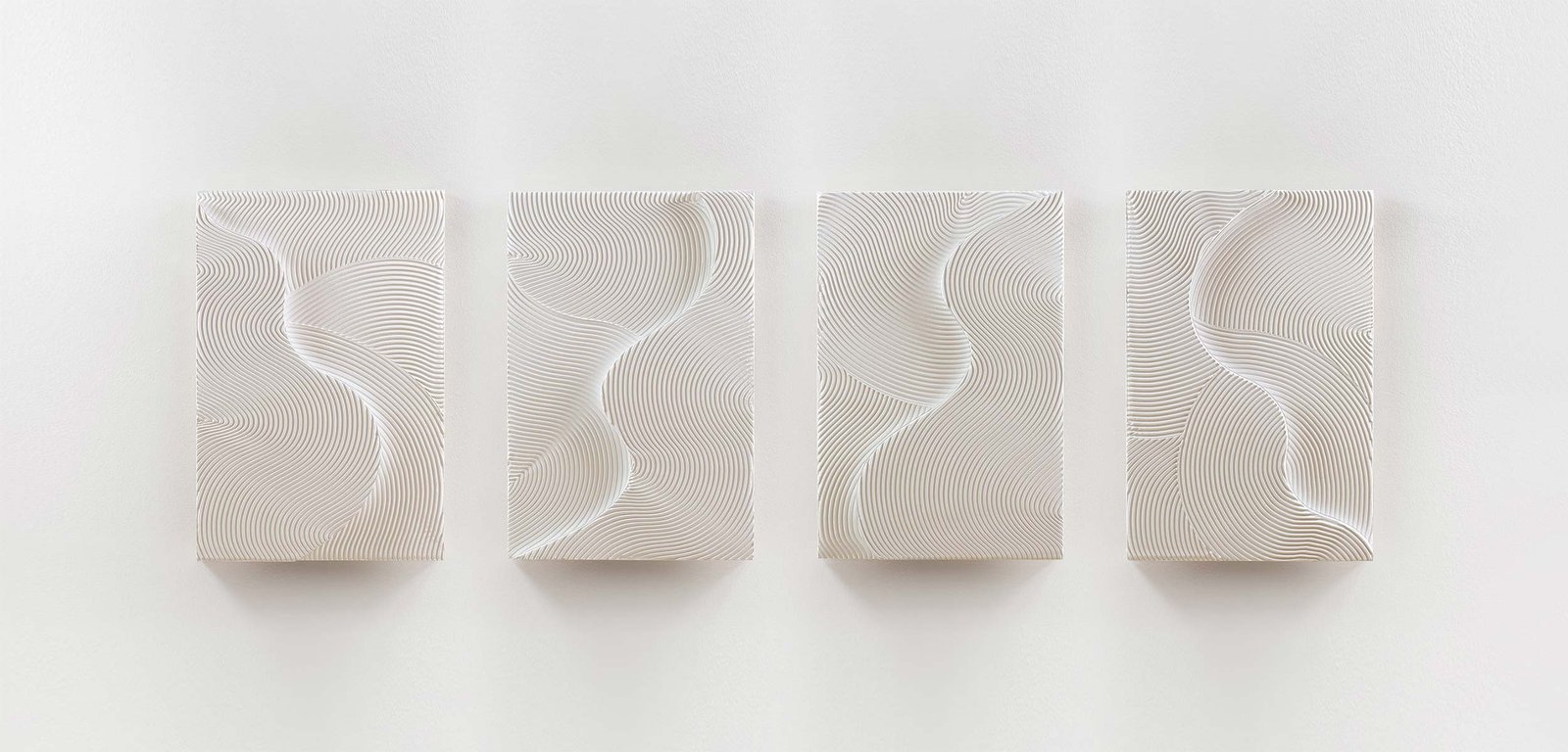 Image of Waves Relief · White No. 3