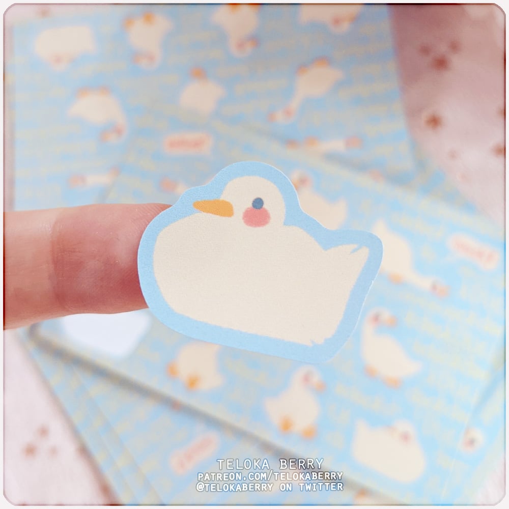 Image of duckpocalypse sticker sheet