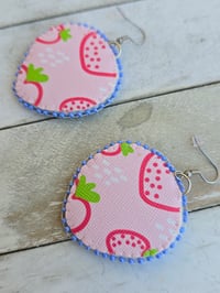 Image 3 of Red Quill Strawberry earrings 