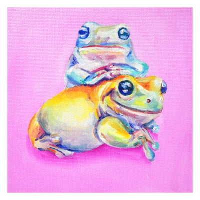 Image of Dumpy Tree Frogs Print