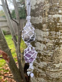 Image 3 of Wolf Spirit - Macrame Pendant