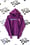 Image of through thick and thin hoodie in purple 