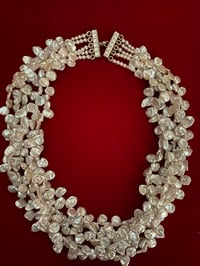 Image 2 of Multi-strand Keshi pearl Necklace