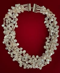 Image 5 of Multi-strand Keshi pearl Necklace