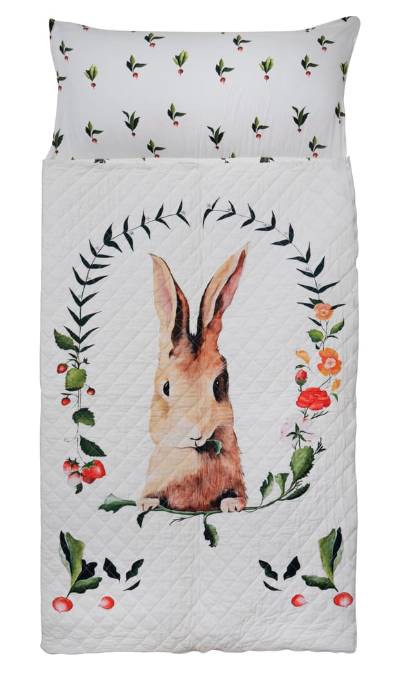Image of Bunny & Radish Reversible Sleeping Bag