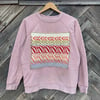 Wavy Leaves Sweatshirt - Dusty Rose