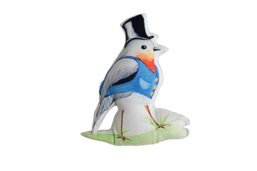 Image of 'Remington the Robin' stuffed holdie doll