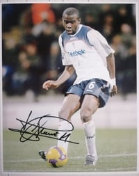 Fabrice Muamba Signed Bolton 10x8