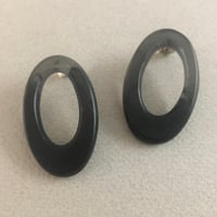 Image 4 of two tone hoops (multiple options)