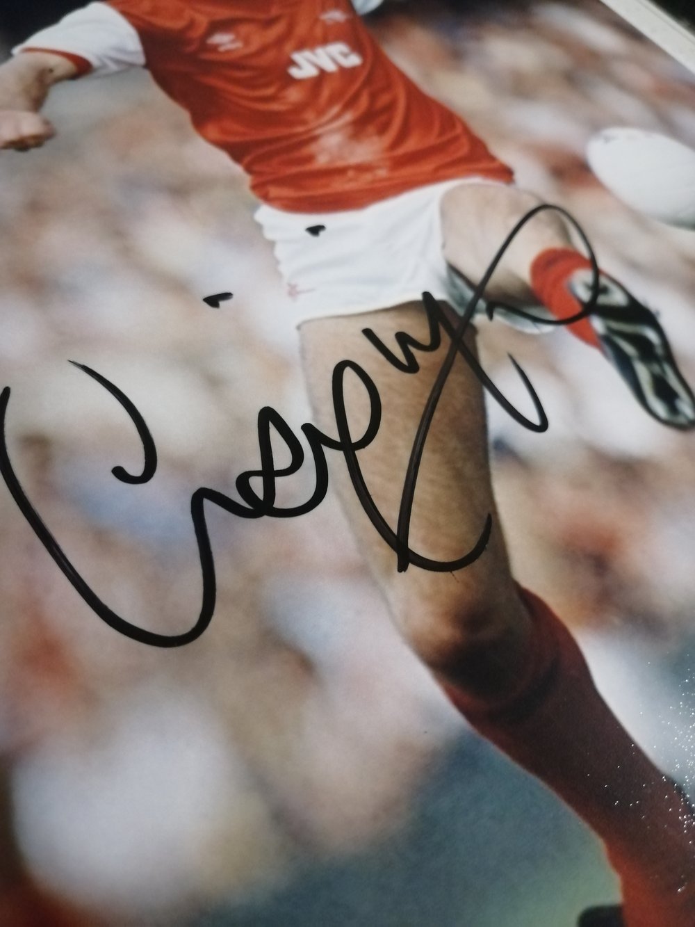 Charlie Nicholas Arsenal Signed 10x8