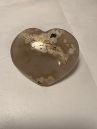 Image 2 of Large Flower Agate Heart