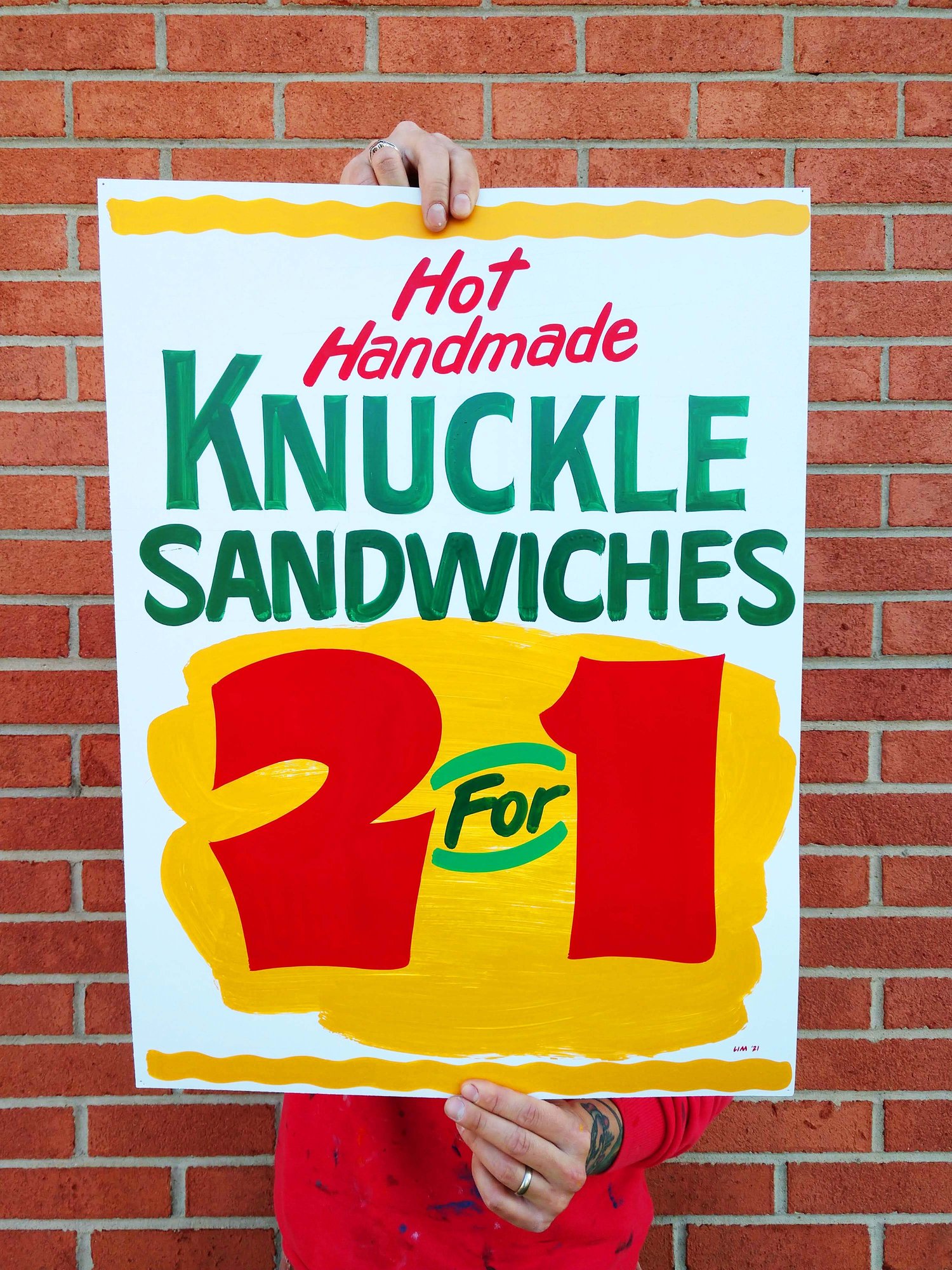 Knuckle Sandwiches Deli Style Print