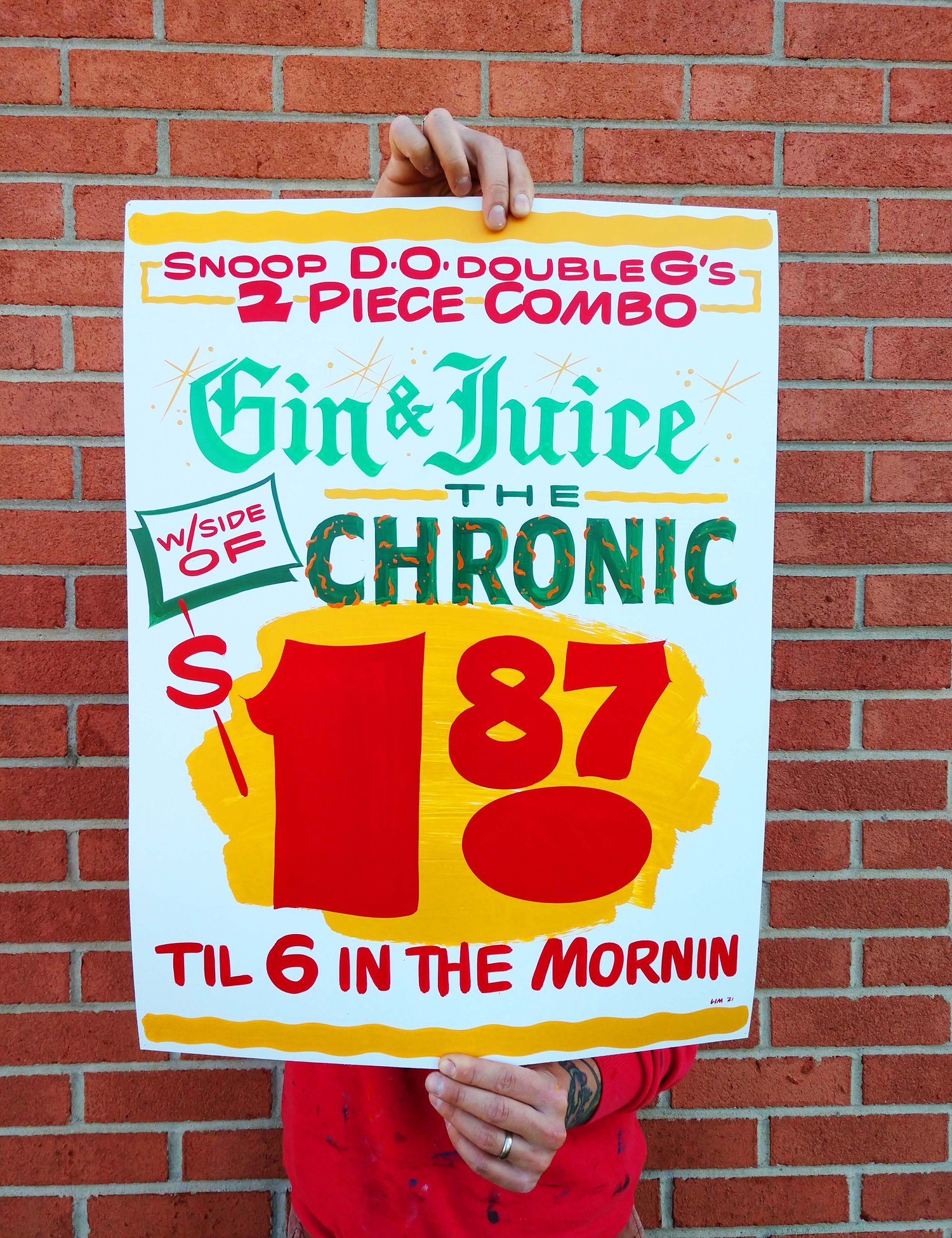 Gin & Juice Deli Style Print