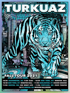 Image of Turkuaz 2021 Canceled Fall Tour Foil Poster