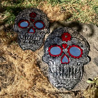 Image 3 of Death skull mirror milagro (large)