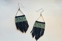 Triangle seed beed fringe