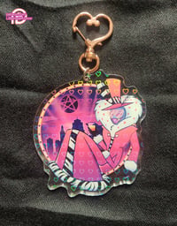 Image 1 of Sunset Malibu - Holographic Valentino Charm Keychain