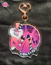 Image 2 of Sunset Malibu - Holographic Valentino Charm Keychain