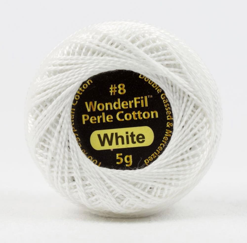 Wonderfil Perle Cotton White #8