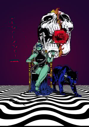 Image of Night Panther woven blanket PREORDER