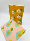 Peach Flower Blank Cards 