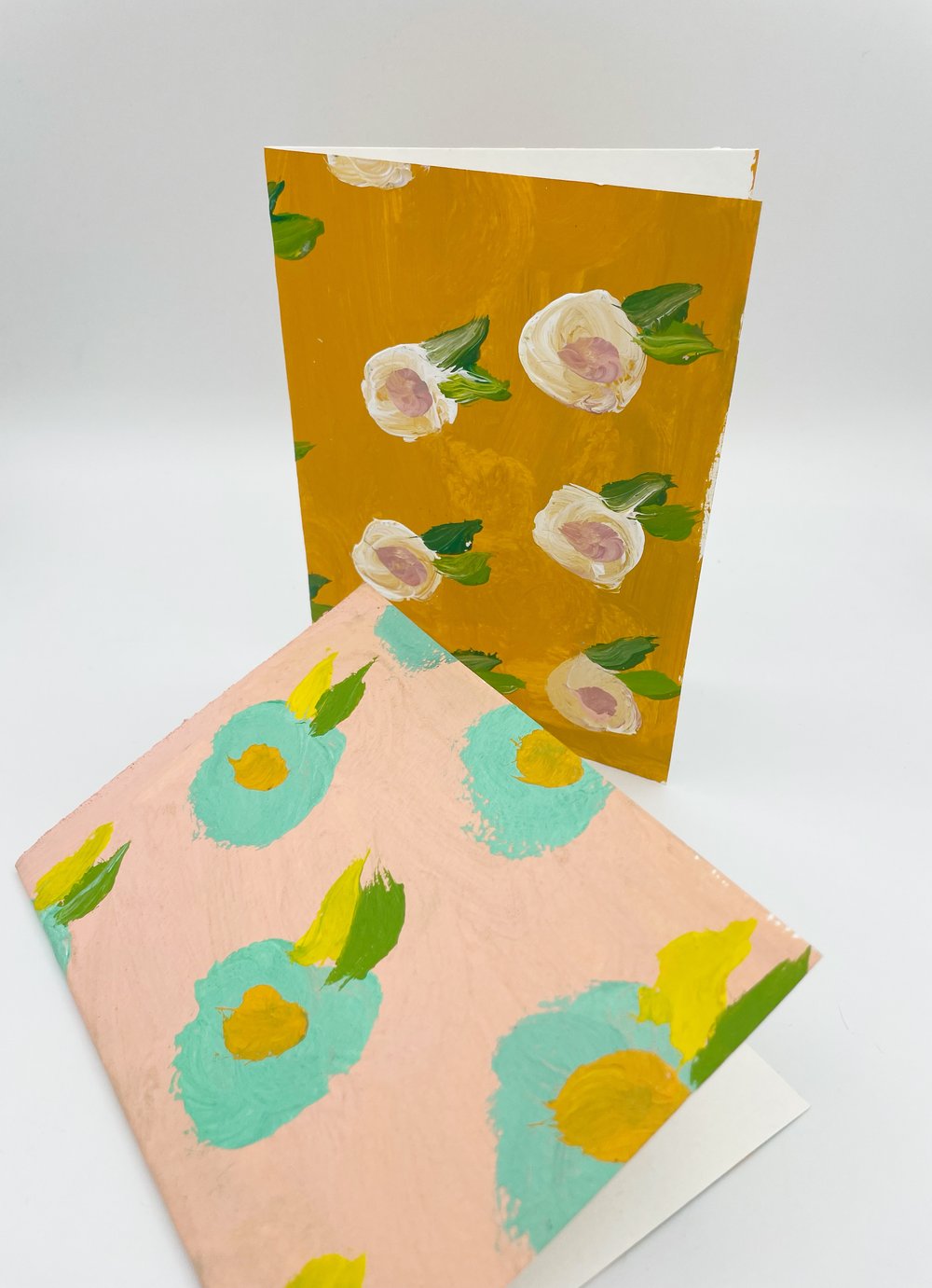 Image of Peach Flower Blank Cards 