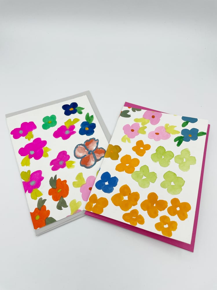 Image of Bright Flowers Blank Cards