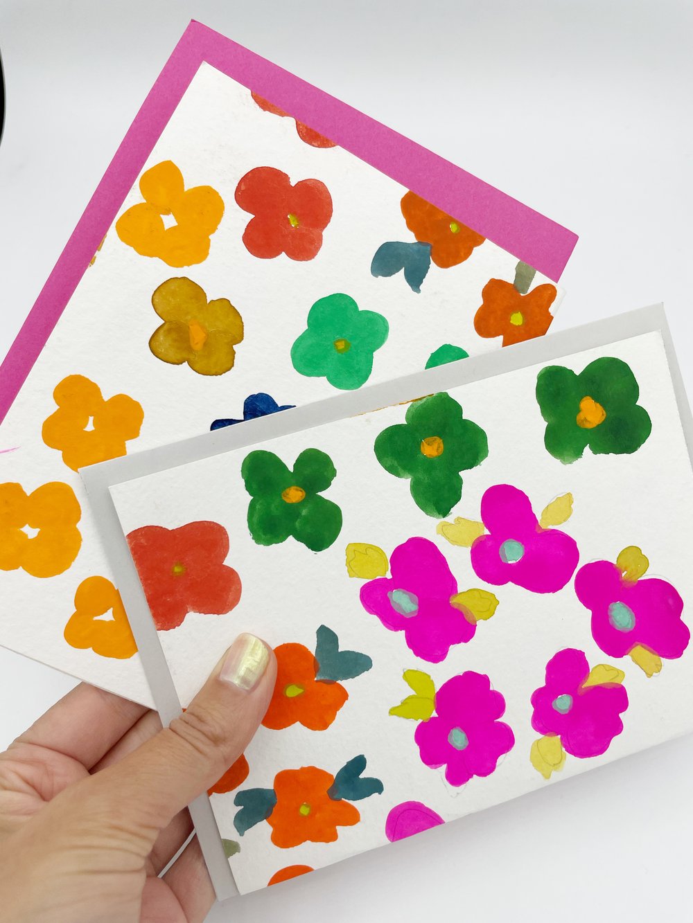 Image of Bright Flowers Blank Cards