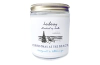 CHRISTMAS AT THE BEACH. Soy Candle.