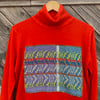 Wavy Leaves Sweater - Bright Orange